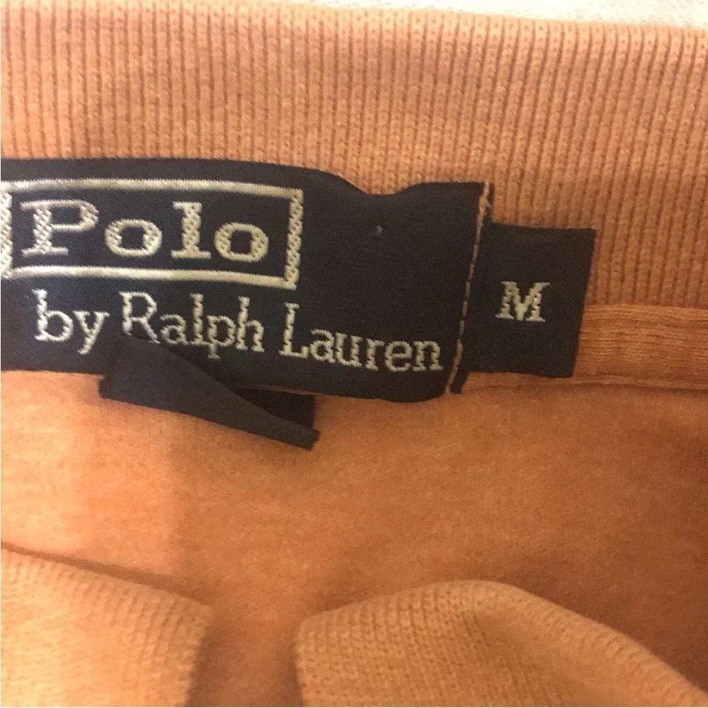Lot of 2 Polo Ralph Lauren Golf Shirt Short Sleeve/ Long Sleeve Orange Size M